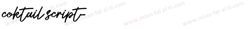coktail script字体转换